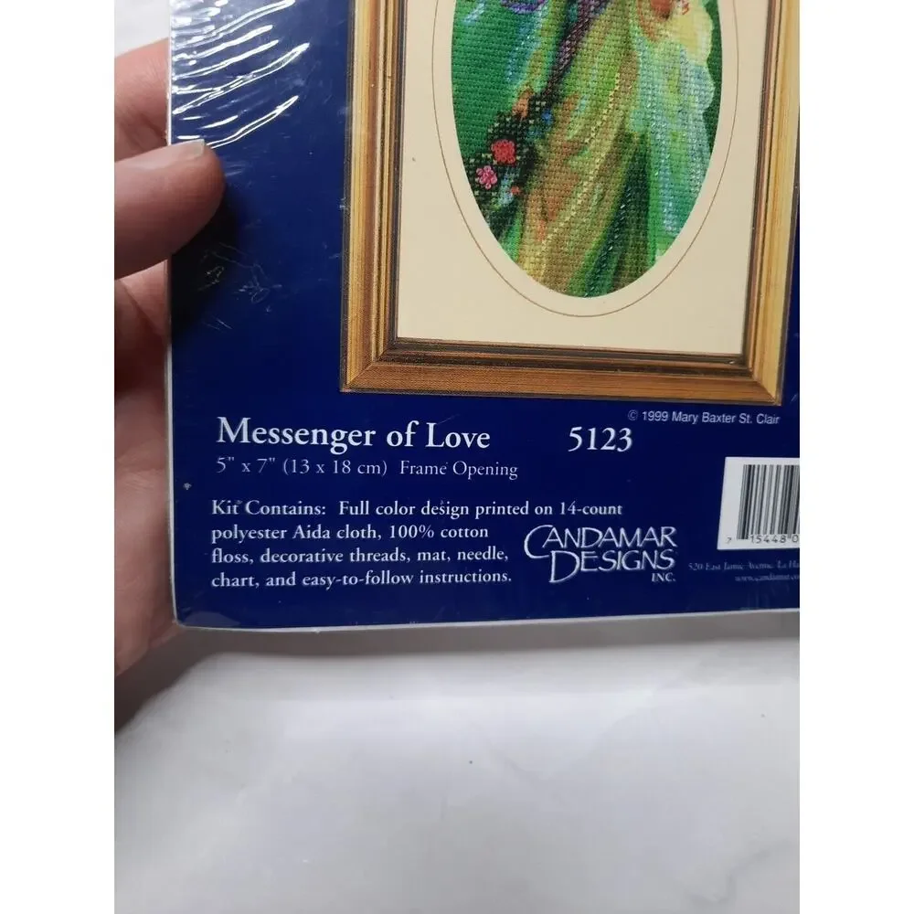 Candamar Embellished Cross Stitch Kit Messenger of Love 5123 5x7